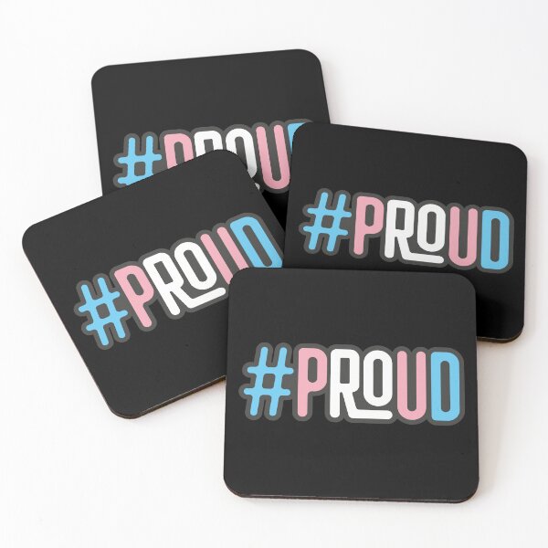 Item preview, Proud transgender pride flag ashtag # designed and sold by withasmiledsgn.