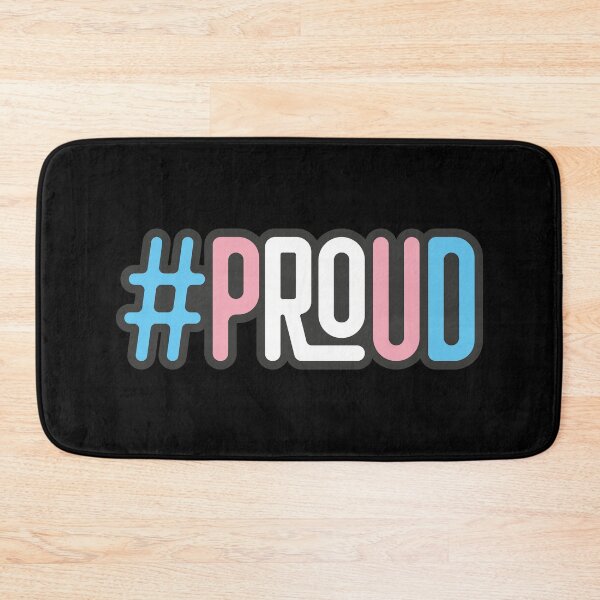 Item preview, Proud transgender pride flag ashtag # designed and sold by withasmiledsgn.