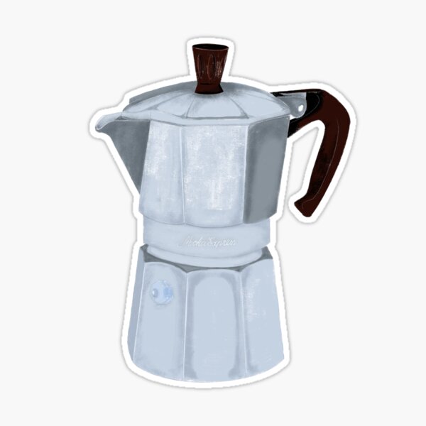 White Moka Pot (Greca) Coffee Maker