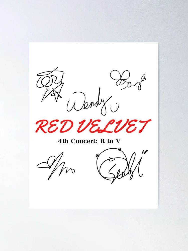 red velvet 集合 サイン RED VELVET : 4th Concert R to V (Sign Version)