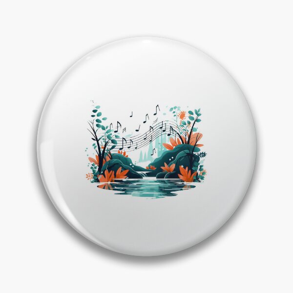 Item preview, Musical Pattern with Flowing Notes River designed and sold by lessyun.