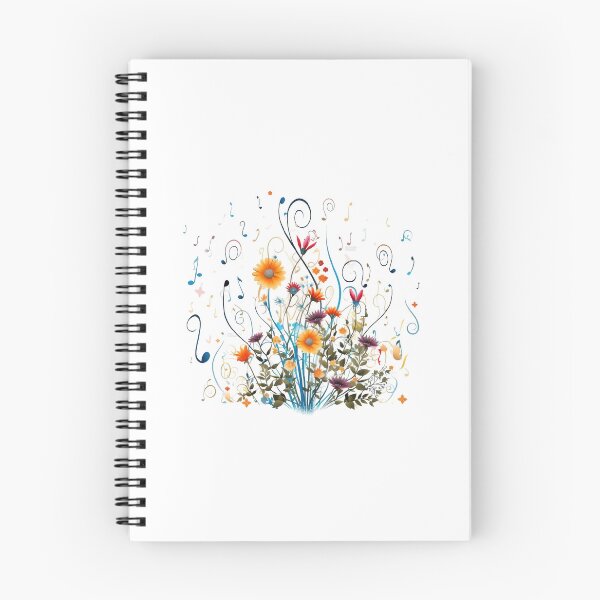 Item preview, Musical Pattern with Notes Flowers designed and sold by lessyun.