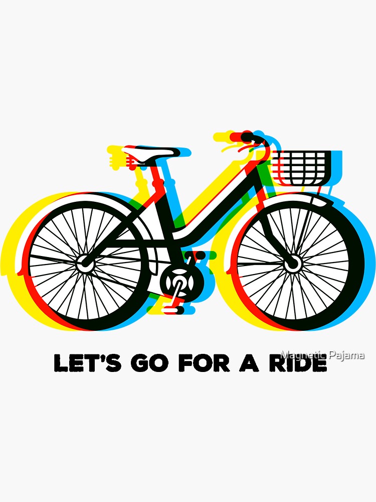 Let's Go for a Ride - Psychedelic Trippy Bicycle by MagneticMama