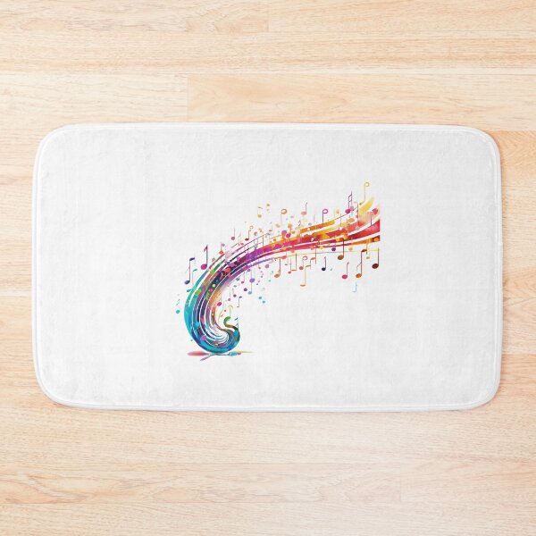 Item preview, Musical Pattern with Notes Rainbow designed and sold by lessyun.