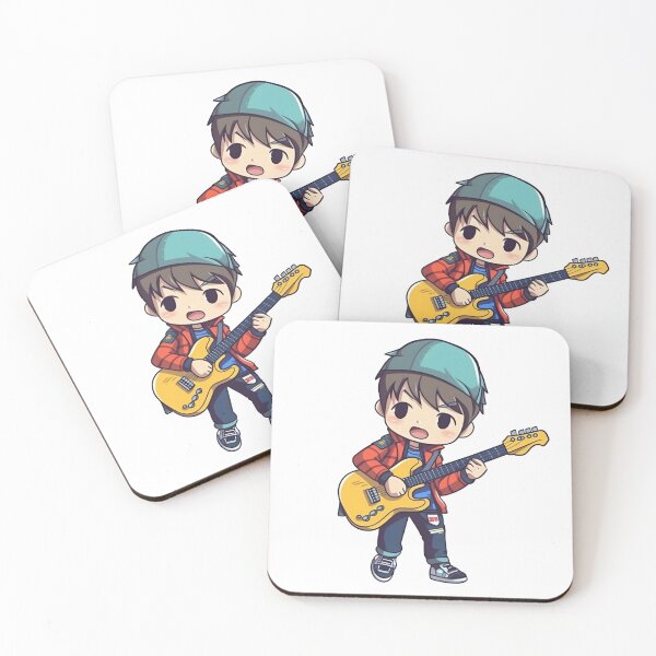 Item preview, A boy playing his favourite guitar designed and sold by AestheticsArt81.