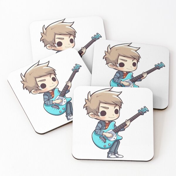 Item preview, A boy playing his favourite guitar designed and sold by AestheticsArt81.