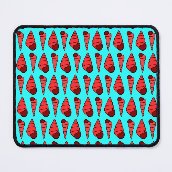 Item preview, Conch Shell: Dark Red on light blue designed and sold by TheScraggyBeard.
