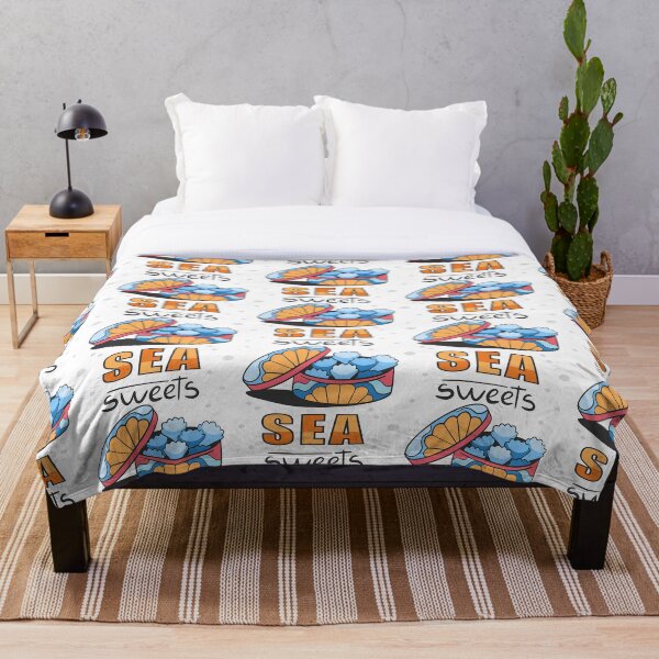 Item preview, Shells and lettering cartoon vintage comic, Yellow and blue with a line designed and sold by xiukab.