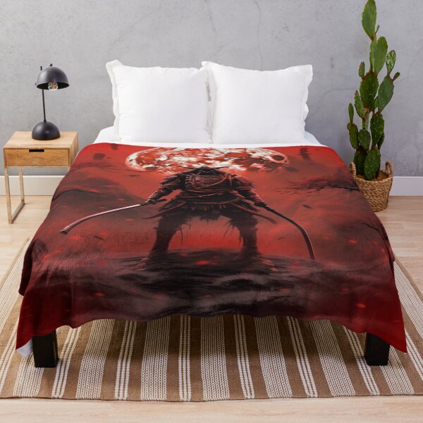 Item preview, "Red Moon over the Battlefield: A Samurai at the Twilight of Battle" designed and sold by Anthonny Barlan.