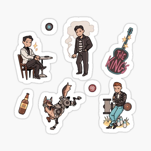 Vista previa del artículo con la obra «Pegatinas de FNV Los Reyes p.1/2», diseñado y vendido por NukaColaShop.