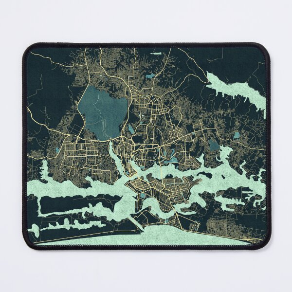 Item preview, Abidjan City Map of Côte d'Ivoire - Summer designed and sold by deMAP.