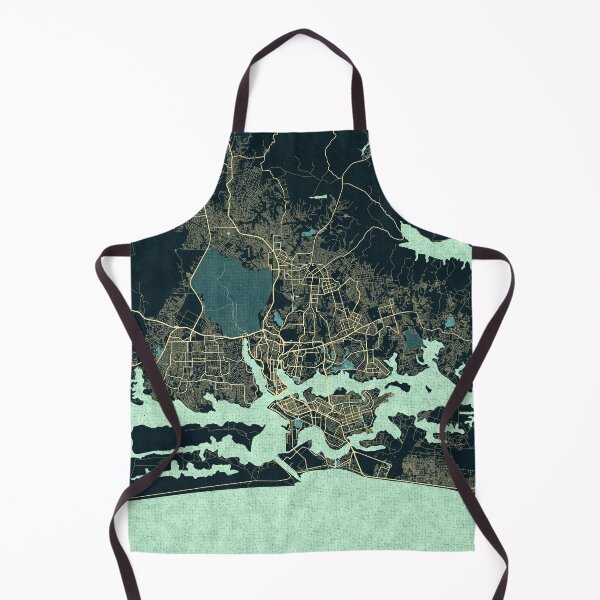 Item preview, Abidjan City Map of Côte d'Ivoire - Summer designed and sold by deMAP.