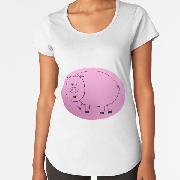 Pig - Cochon - Martin Boisvert T-shirt premium échancré