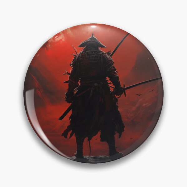 Item preview, "Red Moon over the Battlefield: A Samurai at the Twilight of Battle" designed and sold by Anthonny Barlan.