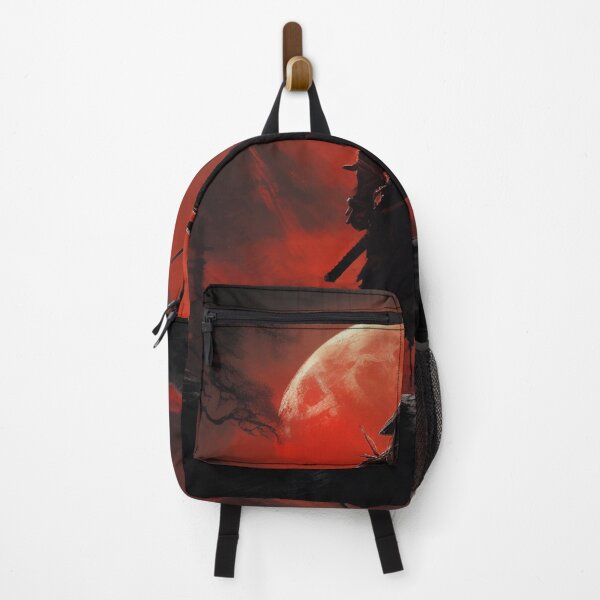 Item preview, "Red Moon over the Battlefield: A Samurai at the Twilight of Battle" designed and sold by Anthonny Barlan.