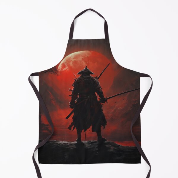 Item preview, "Red Moon over the Battlefield: A Samurai at the Twilight of Battle" designed and sold by Anthonny Barlan.