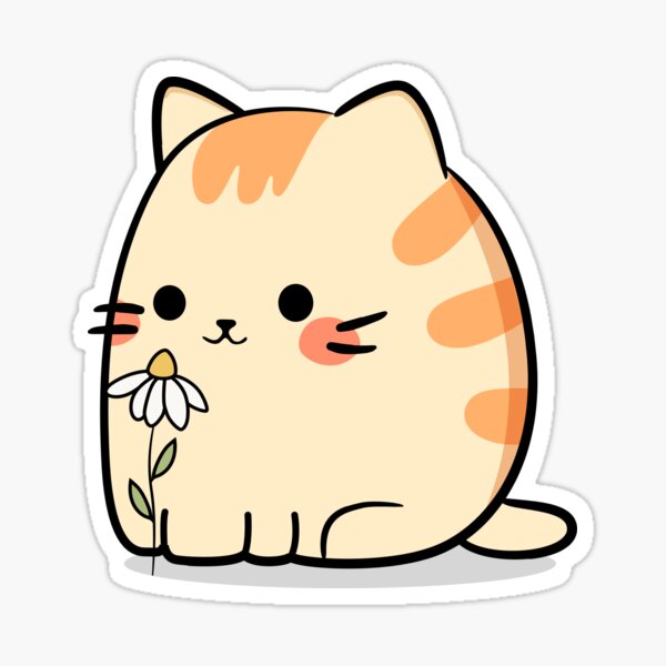 Cute Kawaii Cat Sticker