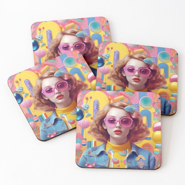 Item preview, 90s pop art illustration girl with red hair designed and sold by masatomio.
