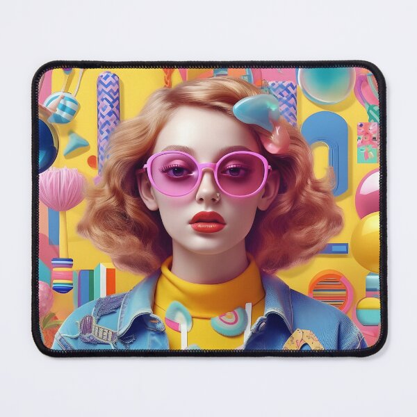 Item preview, 90s pop art illustration girl with red hair designed and sold by masatomio.