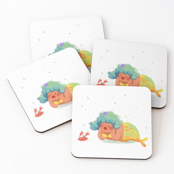 Item preview, A little chat with rainbow chubby mermaid designed and sold by lisasaputra.