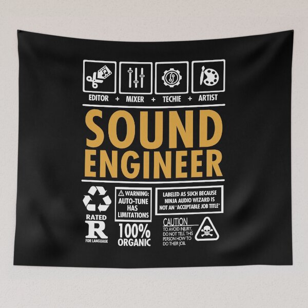 Item preview, Sound Engineer Editor Mixer Techie Artist Job Funny designed and sold by Nerd Shizzle.