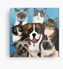 "Karen's Fur-Babies" Metal Print