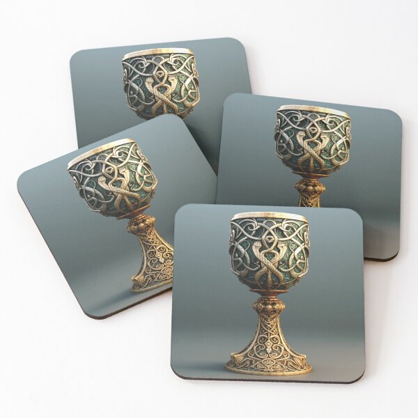 Item preview, Ornate Celtic golden chalice designed and sold by Paul Fleet.