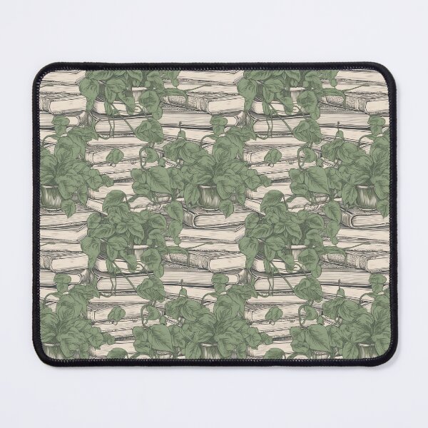 Item preview, Library of Vines Pattern: Plants and Stacks of Books designed and sold by AlfredsJumper.
