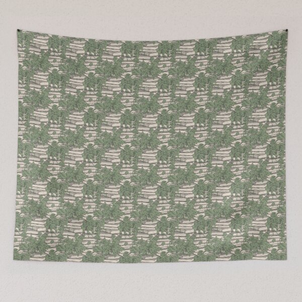 Item preview, Library of Vines Pattern: Plants and Stacks of Books designed and sold by AlfredsJumper.