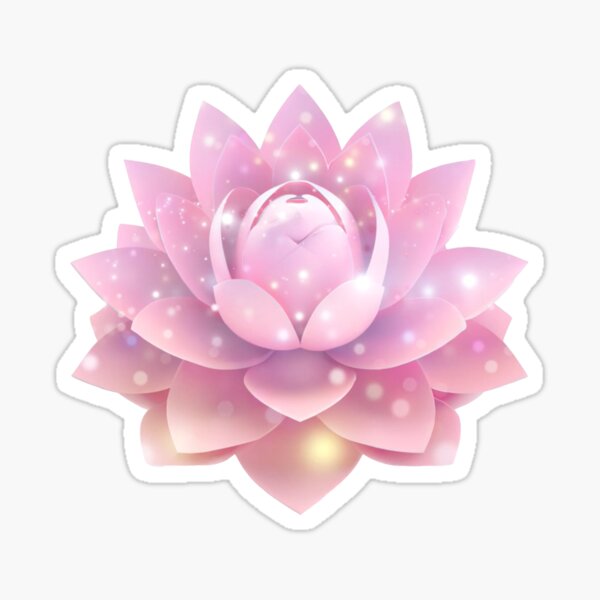 Ethereal Pink Lotus Sticker