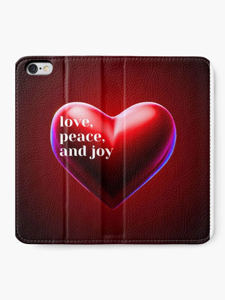 Thumbnail 2 of 6, iPhone Wallet, love, peace, and joy designed and sold by cokemann.