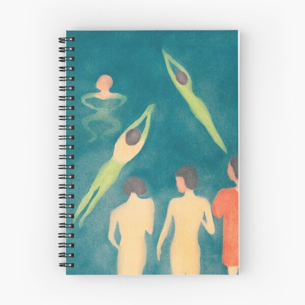 Aperçu de l'œuvre Garçons se baignant peinture vintage par Edvard Munch | P38 créée et vendue par Piccolo Fiore Prints.