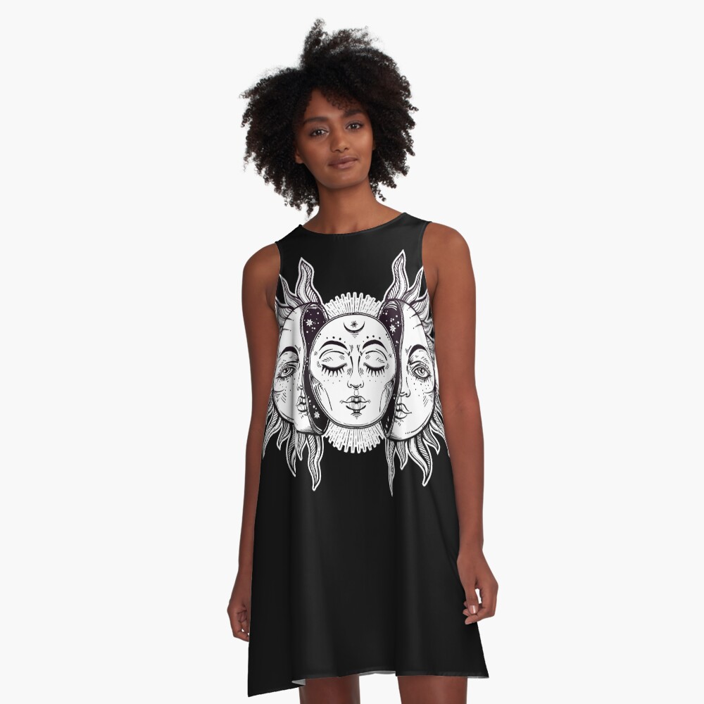 Vista previa del artículo con la obra «Vestido acampanado», diseñado y vendido por MagneticMama.