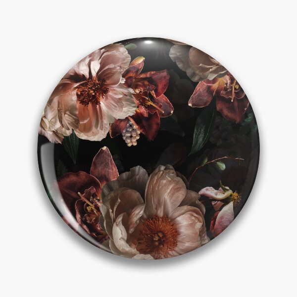 Item preview, Vintage Baroque Peonies Botanical Night Garden Nightgarden designed and sold by UtArt.