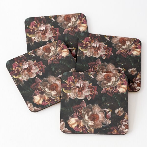 Item preview, Vintage Baroque Peonies Botanical Night Garden Nightgarden designed and sold by UtArt.