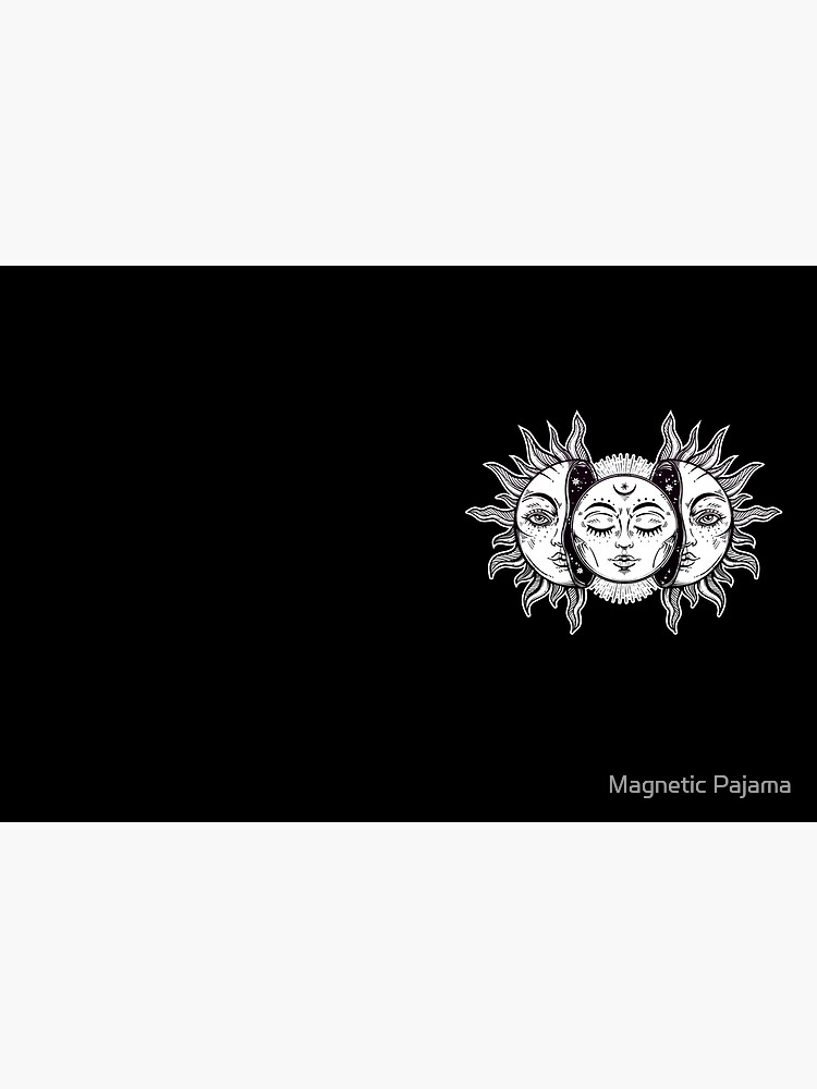 Thumbnail 3 of 3, Journal, Vintage Retro Sun and Moon Solar Eclipse designed and sold by MagneticMama.