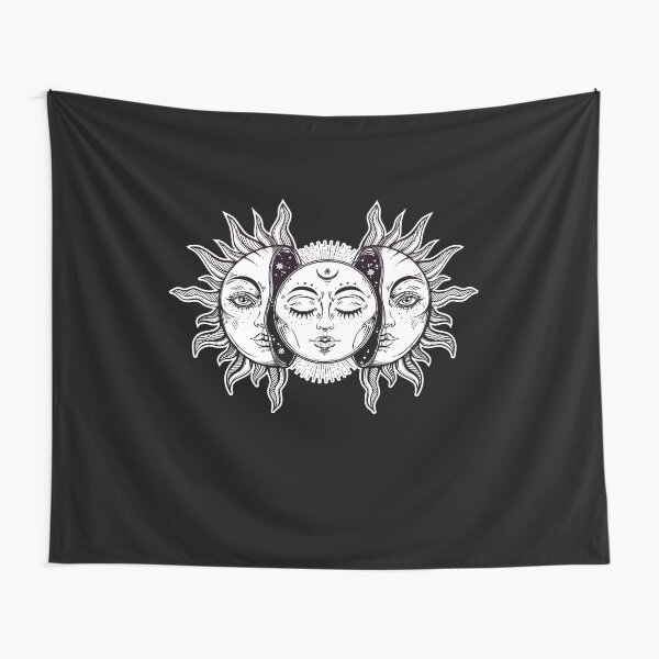 Item preview, Vintage Retro Sun and Moon Solar Eclipse designed and sold by Magnetic Pajama.