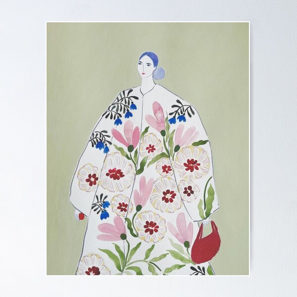 Item preview, Sofia Lind Pink Flower Dress designed and sold by 99mariopfeffer.