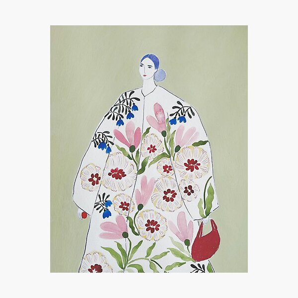 Aperçu de l'œuvre Robe à fleurs rose Sofia Lind créée et vendue par 99mariopfeffer.
