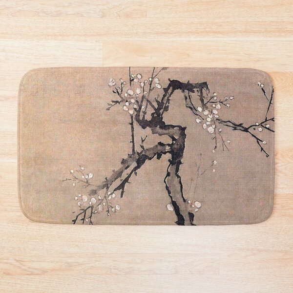 Item preview, Korean Painting Minhwa White Plum Blossoms designed and sold by tangerinemars.
