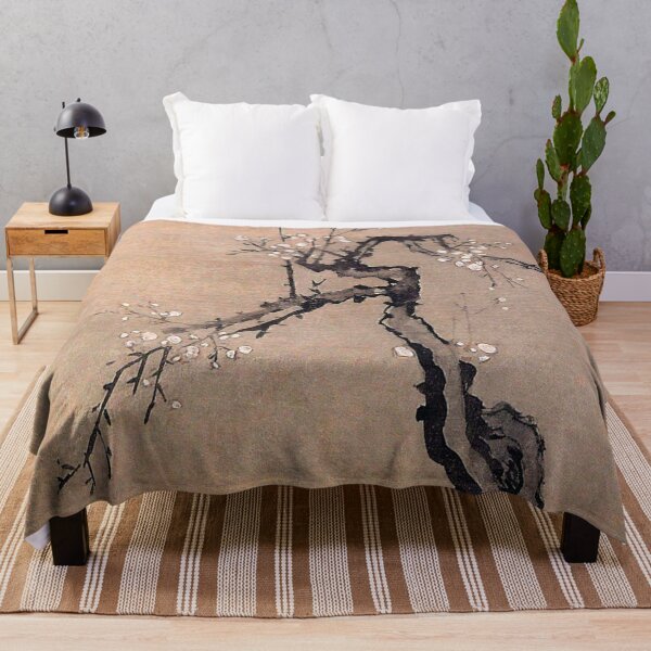 Item preview, Korean Painting Minhwa White Plum Blossoms designed and sold by tangerinemars.