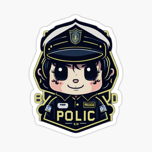 Police Officer Kids Stickers for Sale