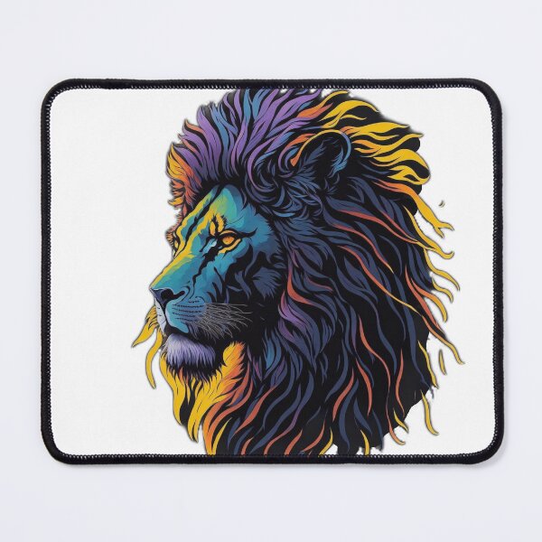 Item preview, Quirky and Bold: 3D Vector Art of a Lion Silhouette against a Sunset designed and sold by RedArtG09.