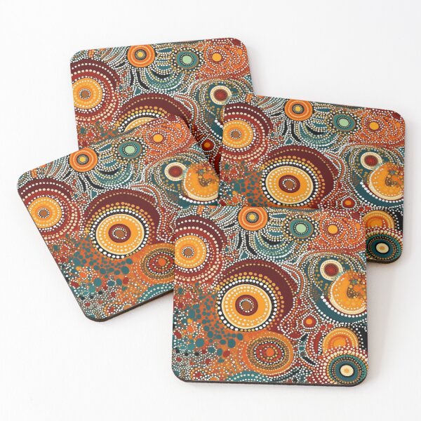 Item preview, An Aboriginal Art Inspired Pattern designed and sold by StudioRedKoala.