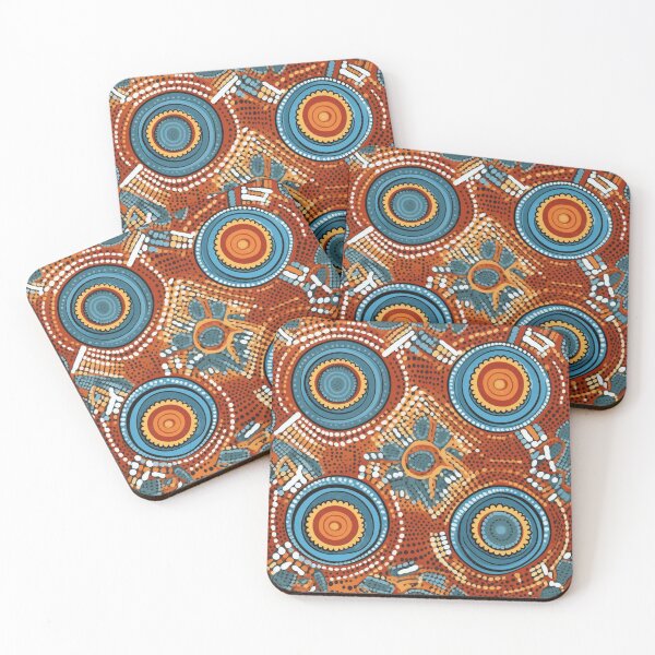 Item preview, An Aboriginal Art Inspired Pattern designed and sold by StudioRedKoala.
