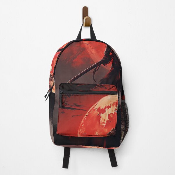 Item preview, "Red Moon over the Battlefield: A Samurai at the Twilight of Battle" designed and sold by Anthonny Barlan.