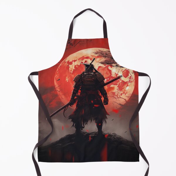 Item preview, "Red Moon over the Battlefield: A Samurai at the Twilight of Battle" designed and sold by Anthonny Barlan.