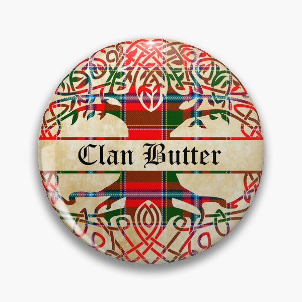 Artikelvorschau, Butter Tree of Life Clan schottischer Nachname Tartan entworfen und verkauft von BagTown Clans.