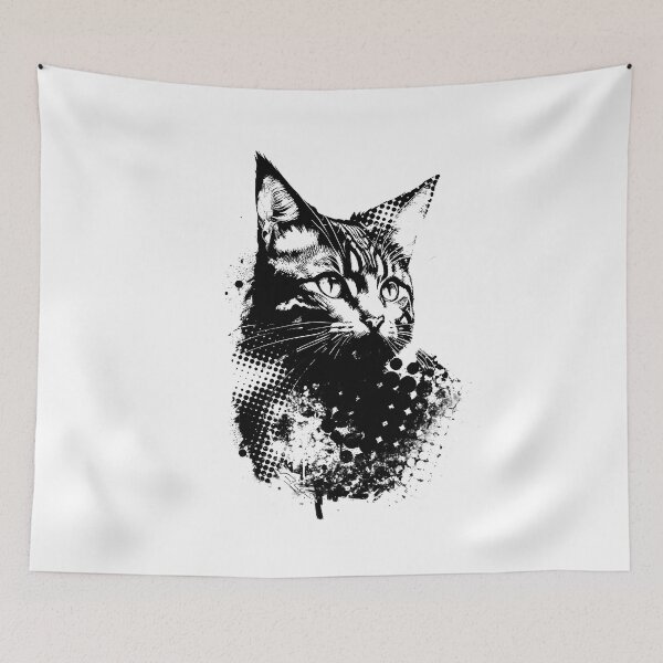 Item preview, Cute Grungy Cat designed and sold by VonKalt.