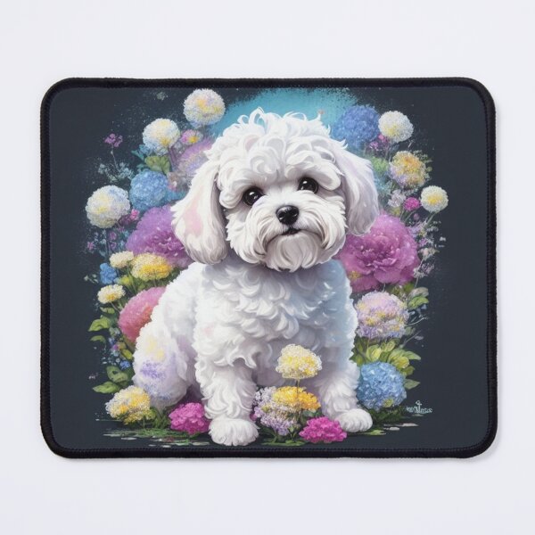 Item preview, Maltese Dog and flowers design designed and sold by Warih.